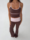 Essential tank top - Espresso/candyfloss