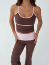Essential tank top - Espresso/candyfloss