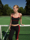 Speedana tank top - Jet black/cherry
