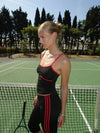 Speedana tank top - Jet black/cherry