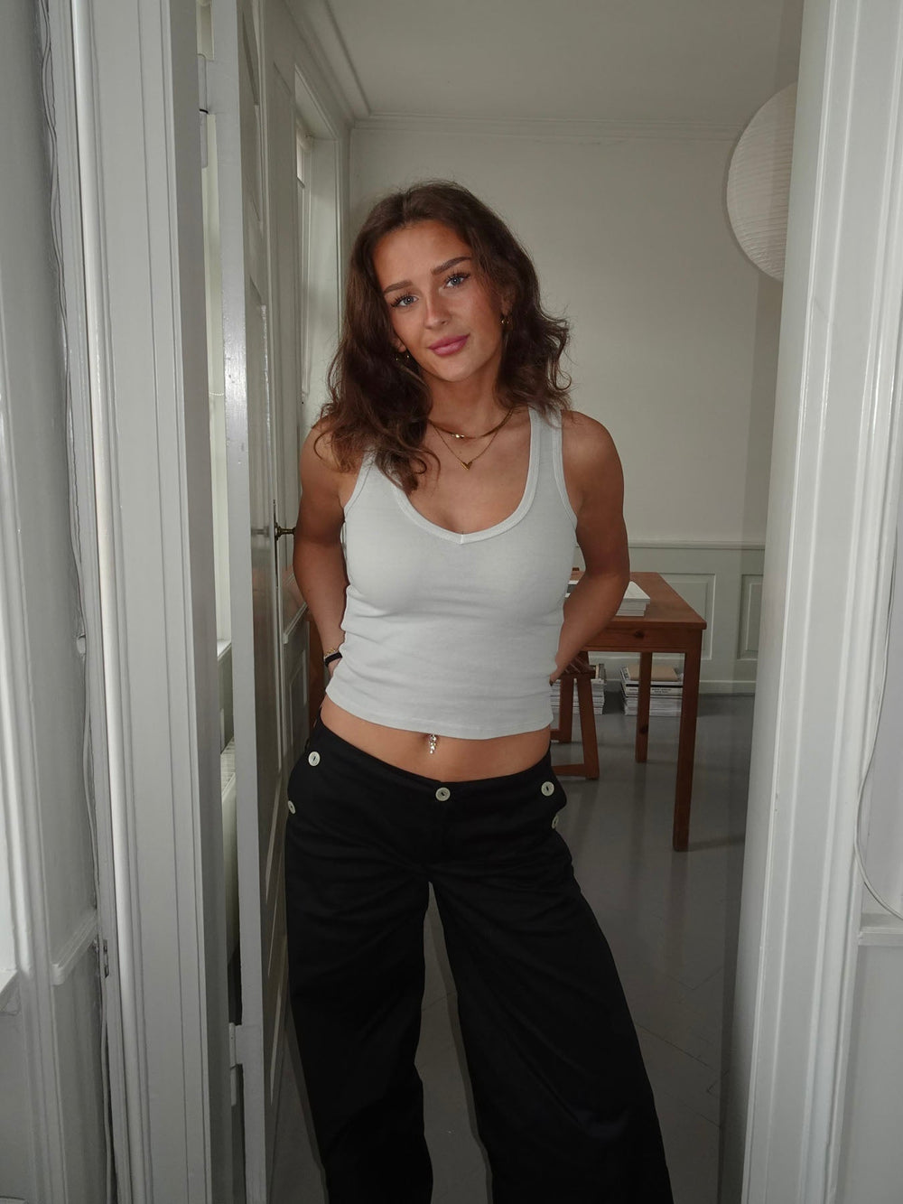 Chiara tank top - Light grey