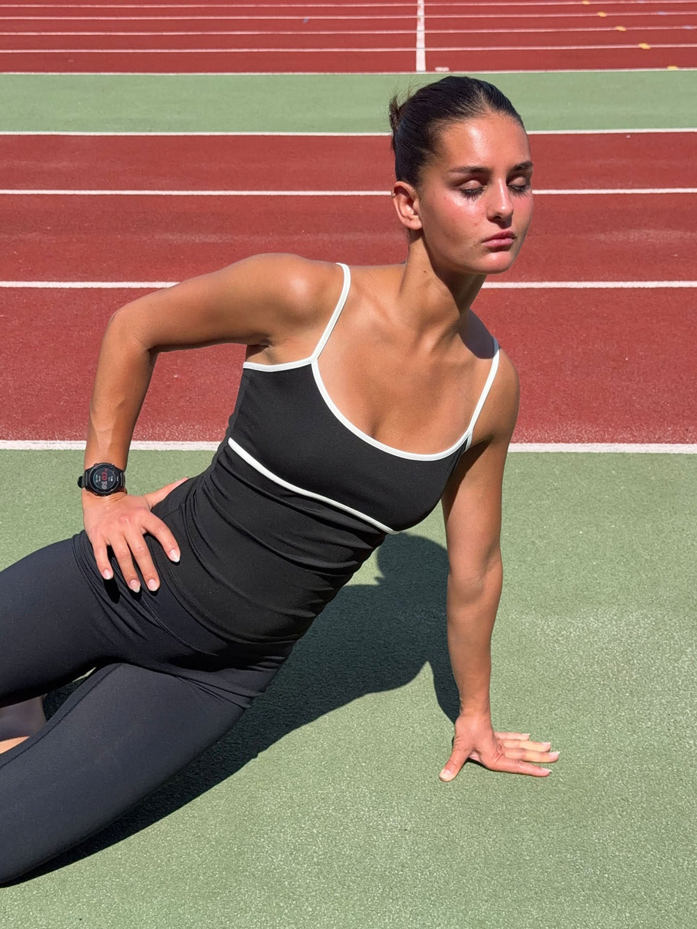 Speedana tank top - Jet black/cloud