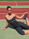 Speedana tank top - Jet black/cloud