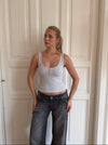 Marlo ribbed tanktop - Grey