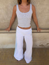 Marlo ribbed tanktop - Grey