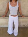 Marlo ribbed tanktop - Grey