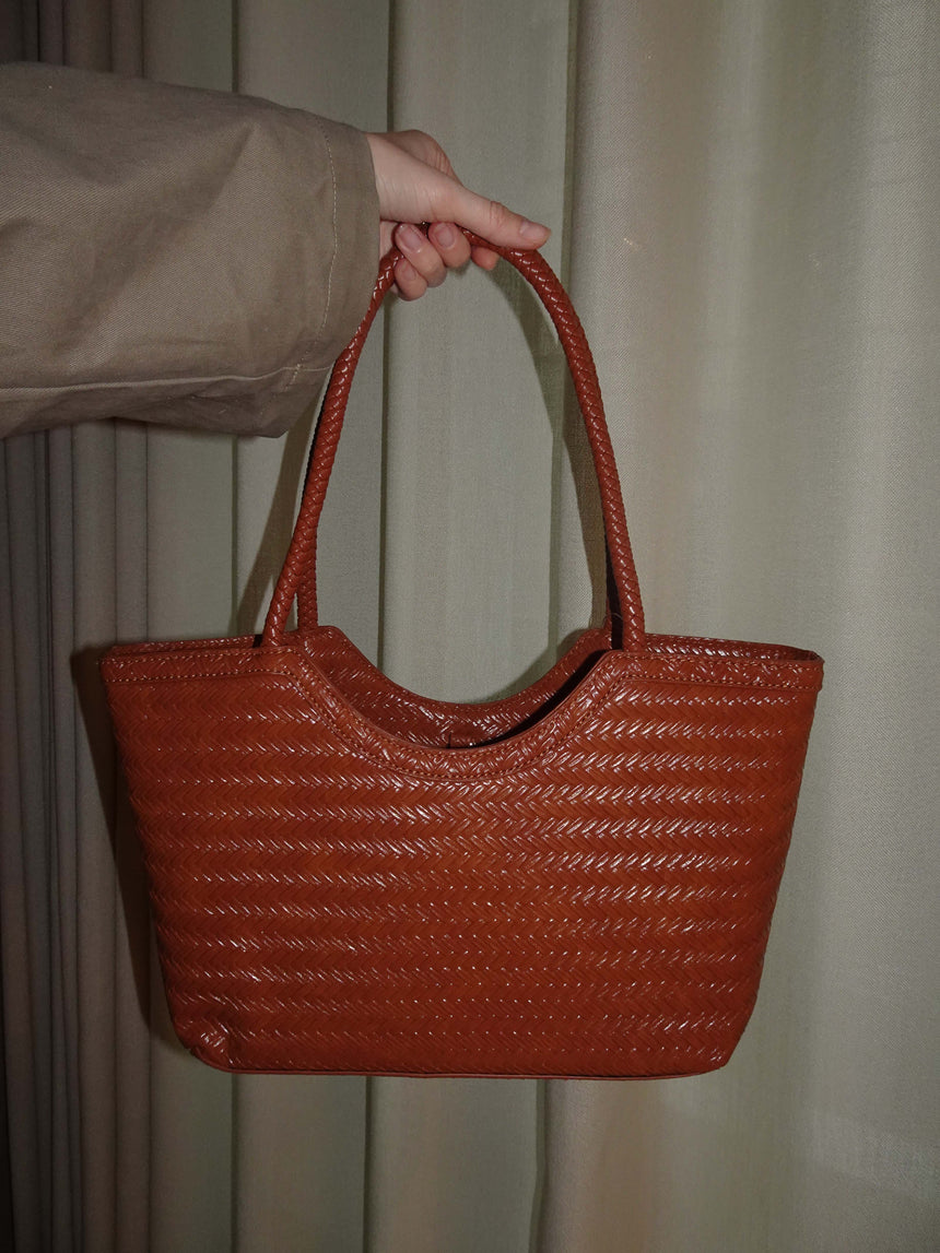 Virginia woven bag - Caramel
