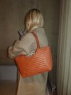 Virginia woven bag - Caramel