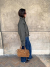 Mura bag in suede leather - Brown