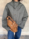 Mura bag in suede leather - Brown