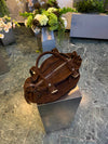 Parissa suede bag - Dark brown