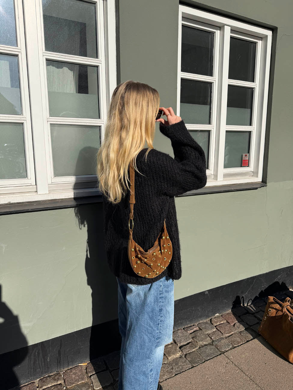 Loana bag with studs - Brown