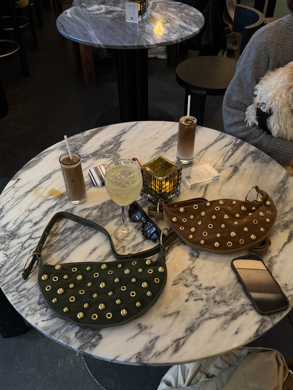 Loana bag with studs - Brown