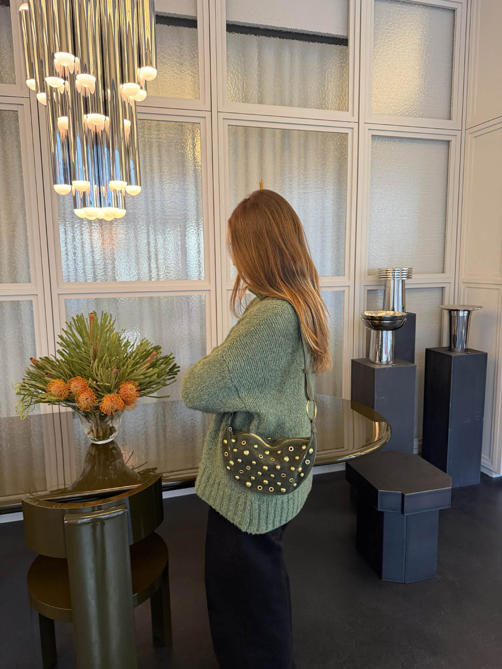 Loana bag with studs - Green