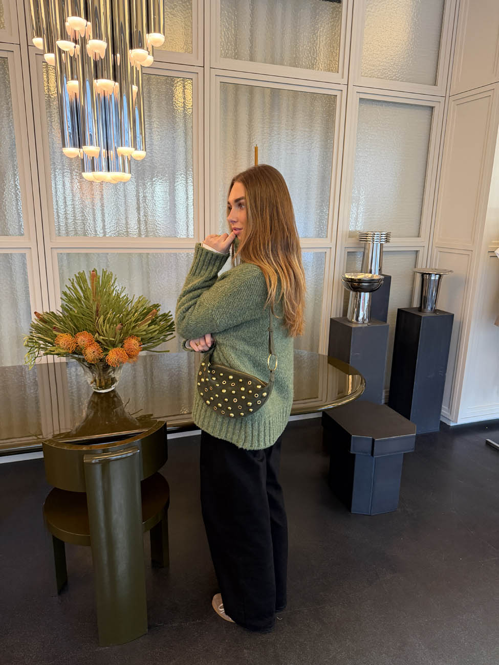 Loana bag with studs - Green