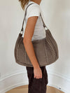 Henry bag with studs - Taupe