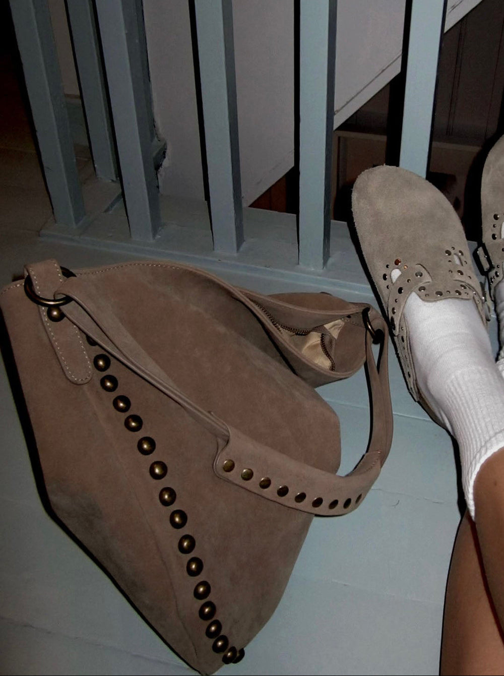 Ibi bag with studs - Beige