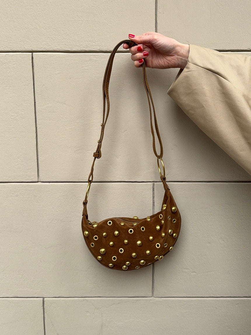 Loana bag with studs - Brown