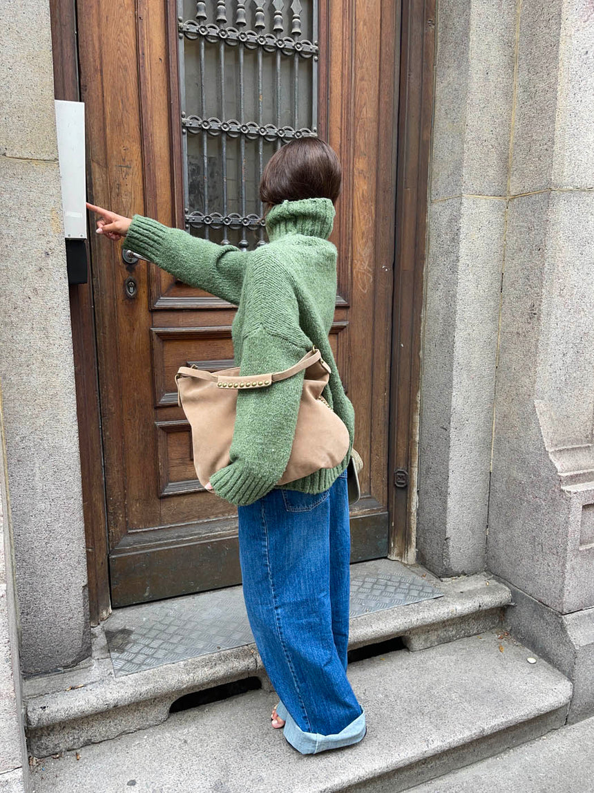 Ibi bag with studs - Beige