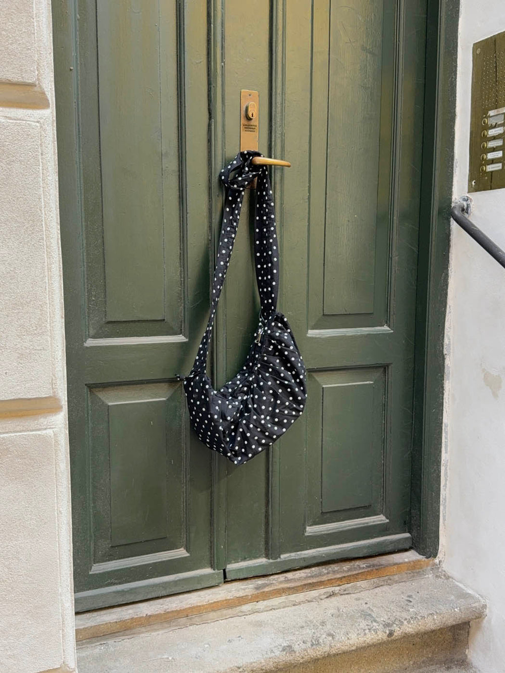 Cia bag with polka dots - Black