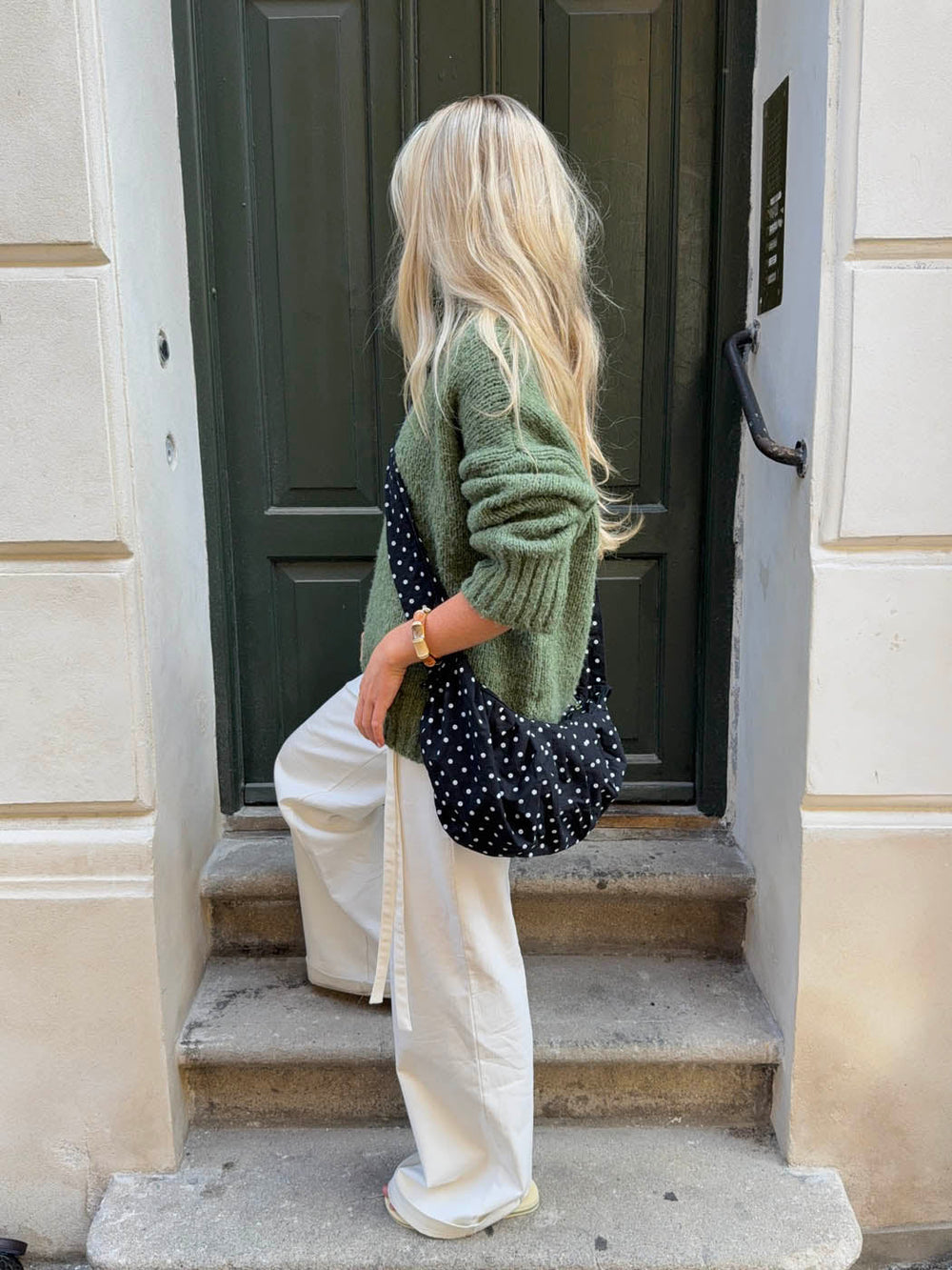 Cia bag with polka dots - Black