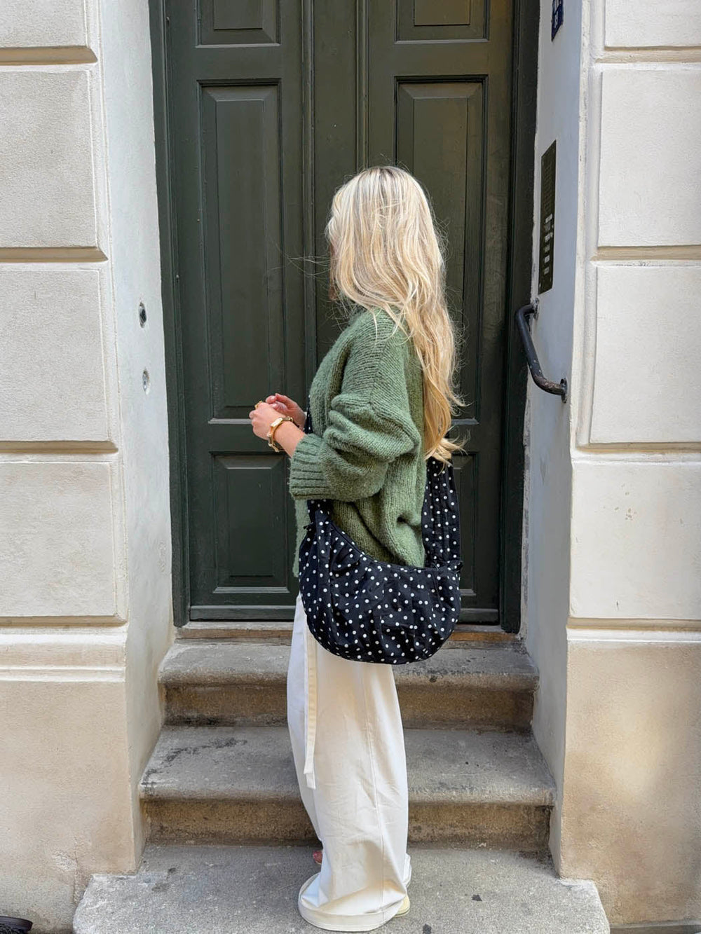 Cia bag with polka dots - Black