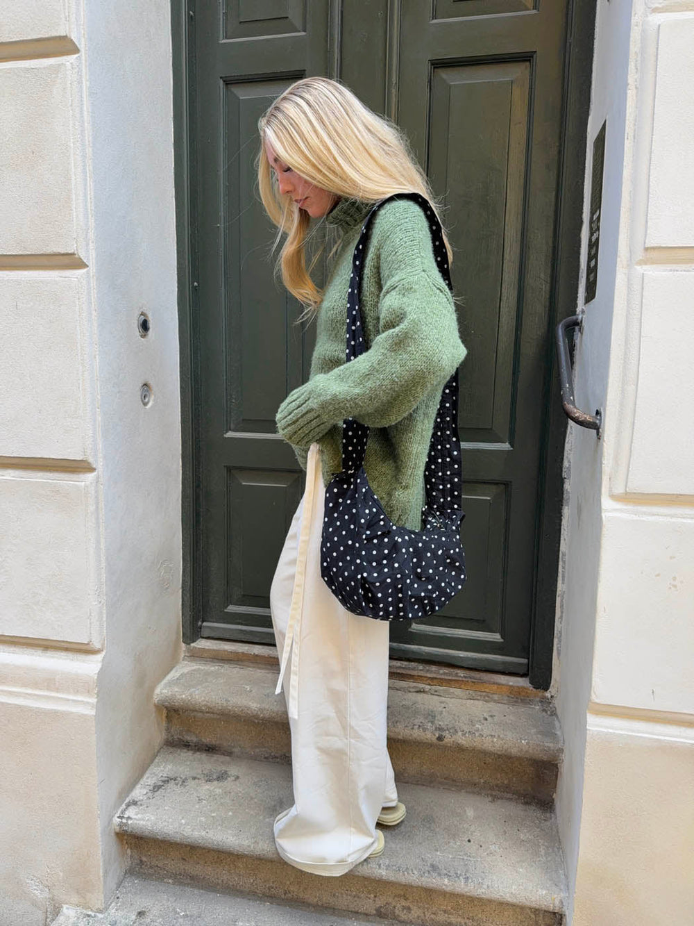 Cia bag with polka dots - Black