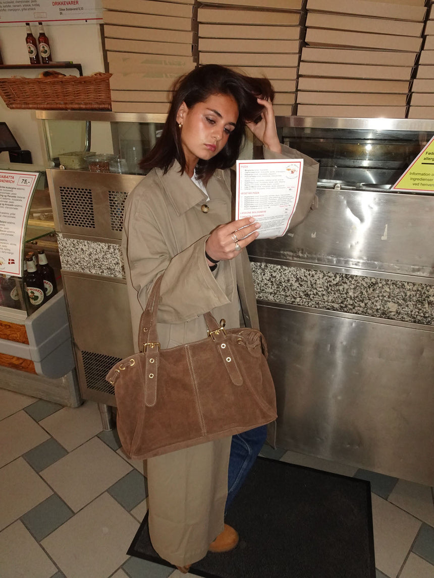 Parissa suede bag - Brown