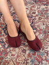 Tavela split toe ballerina - Red