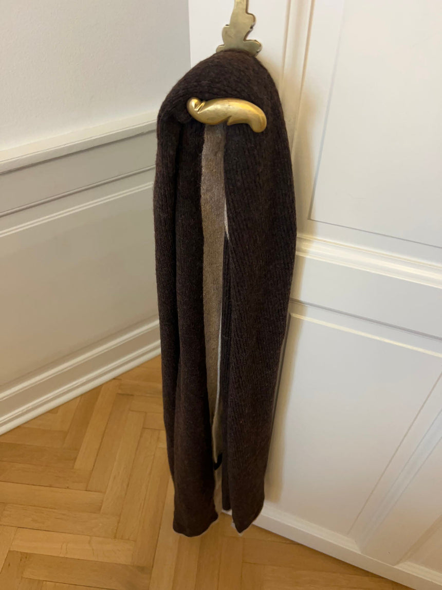 Liroline scarf – Brown/off-white