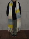 Gale scarf - Yellow/grey/brown