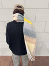 Gale scarf - Yellow/grey/brown