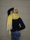 Gale scarf - Yellow/off white