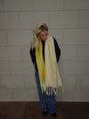 Gale scarf - Yellow/off white