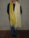 Gale scarf - Yellow/off white