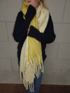 Gale scarf - Yellow/off white