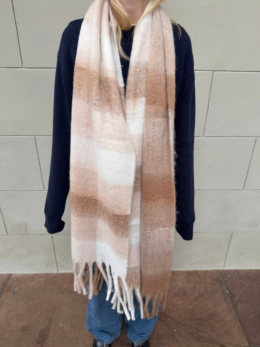 Gale scarf - White/beige