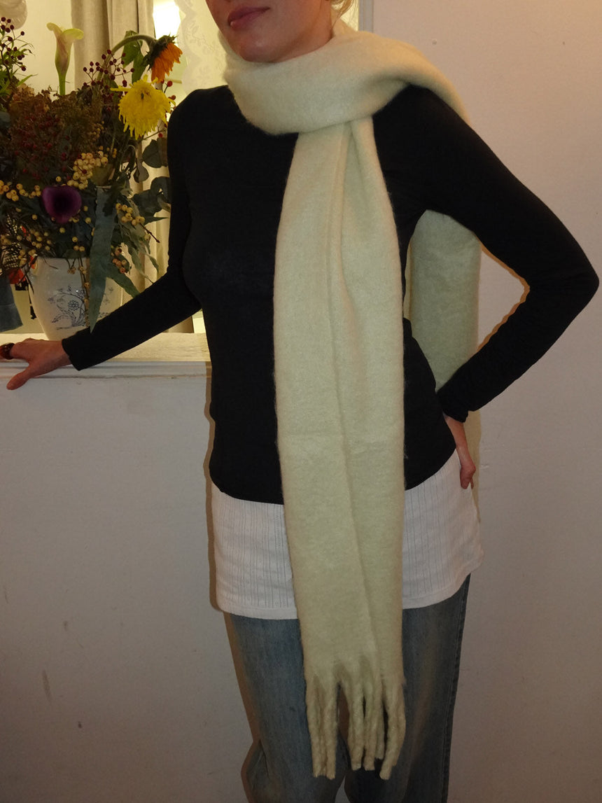 Gale scarf - Yellow/off white