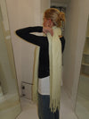 Gale scarf - Yellow/off white