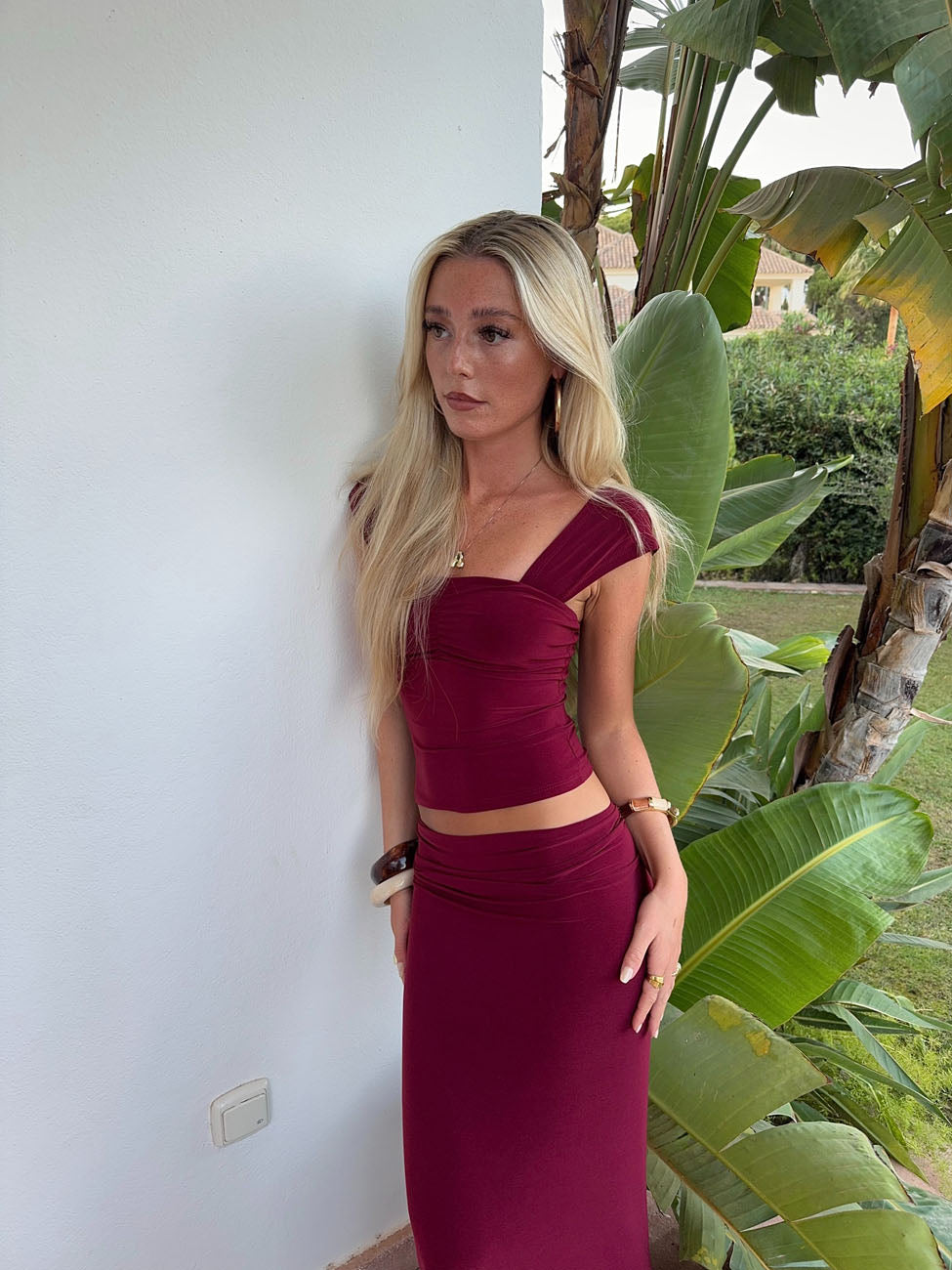 Malia top Burgundy Designbysi.se Malia top Burgundy Designbysi.se