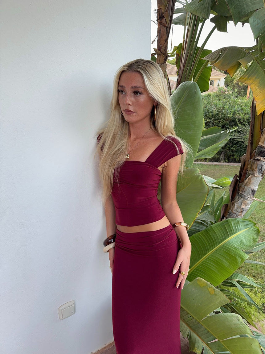 Malia top – Burgundy