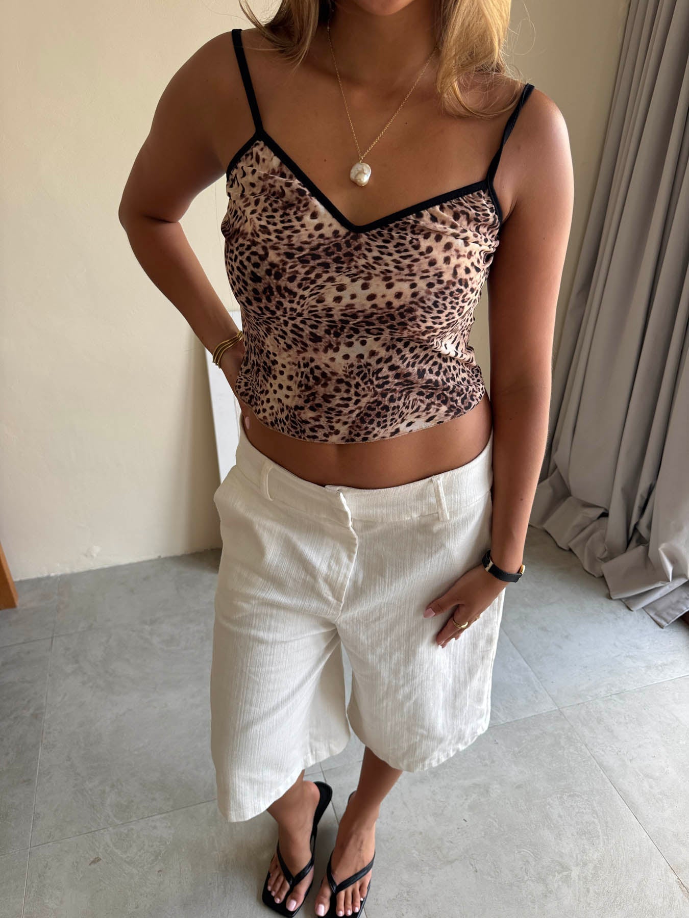 Capri top - Leopard – Designbysi.se