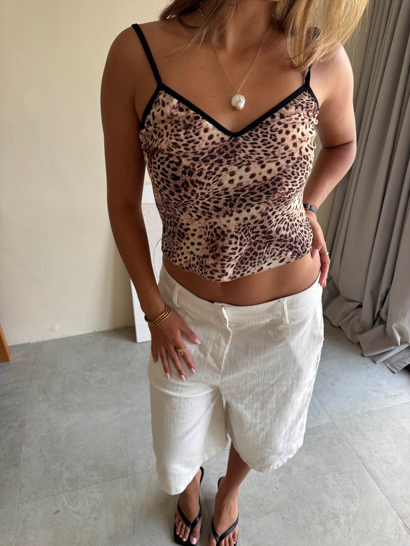 Capri top - Leopard – Designbysi.se