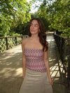 Vanya top - Pink/Brown