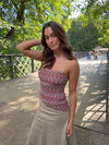 Vanya top - Pink/Brown