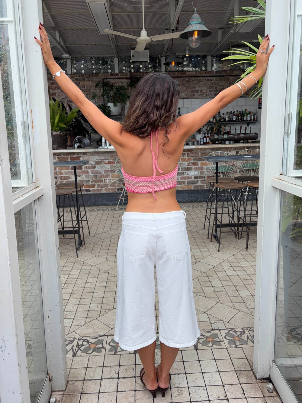 Yari halterneck top - Pink