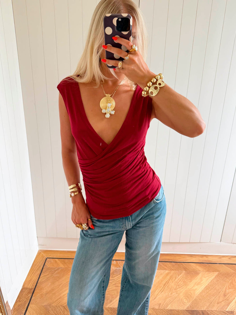 Scandivv top - Red