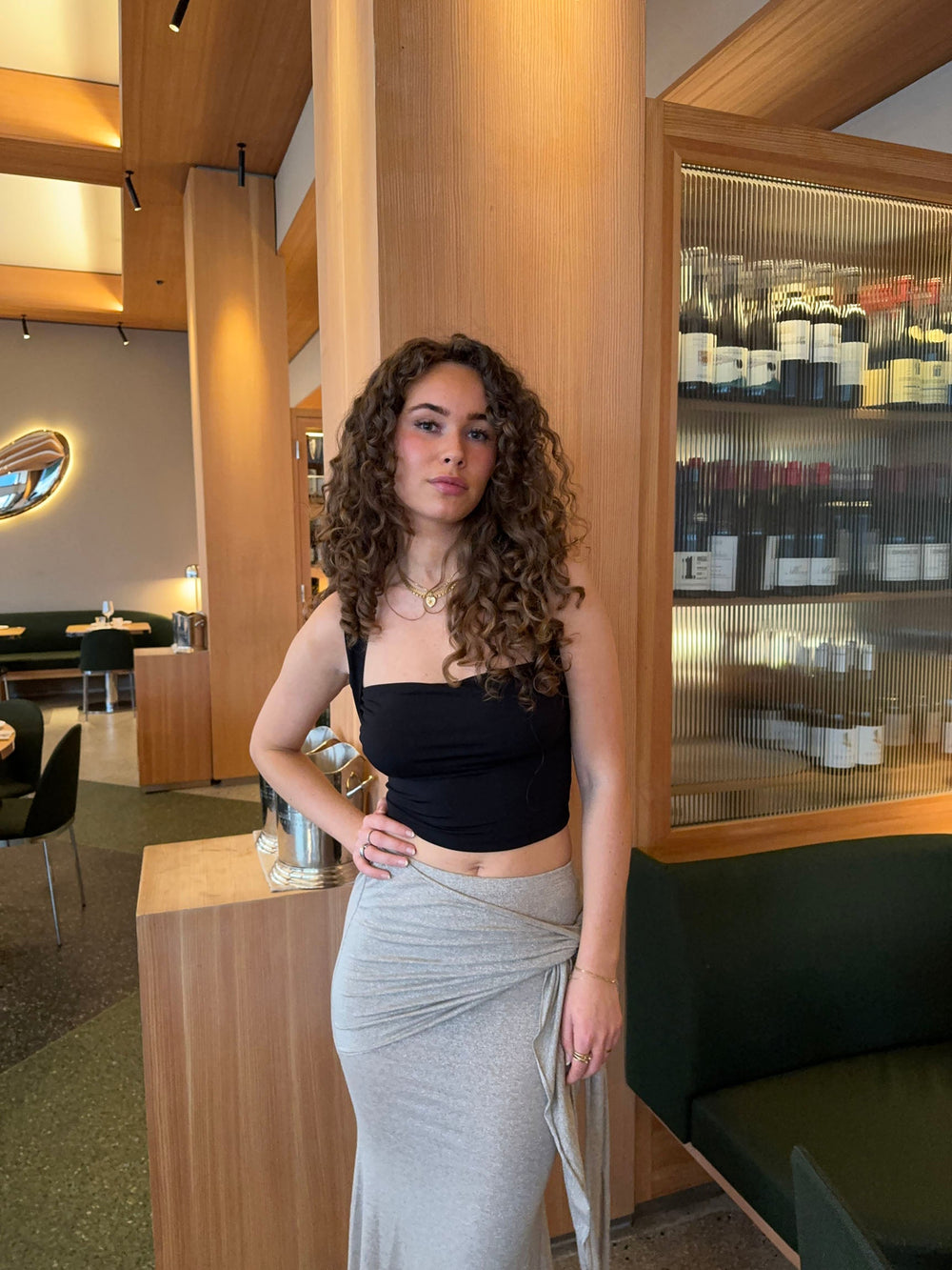 Lullia open back top - Black