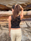 Yana top with lace - Black