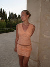 Villa top with tie straps – Orange